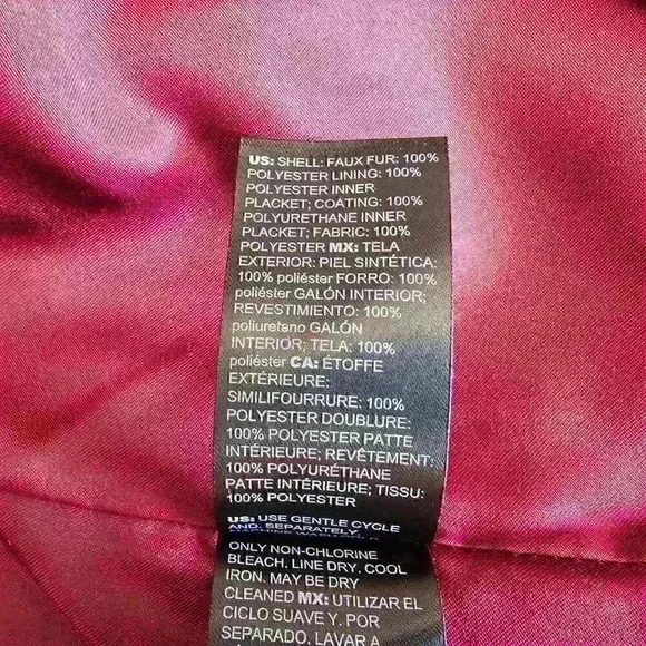 😍 NWT 😍 White House Black Market Luxe Faux Fur Vest, Port, Size S - Picture 6 of 9